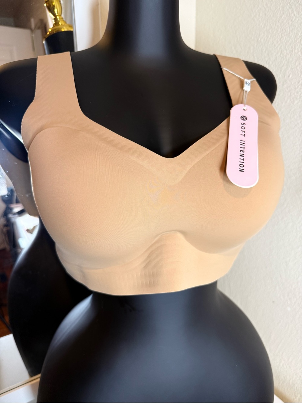 SoftWalk Nude/Tan Seamless Wireless Comfort Bra